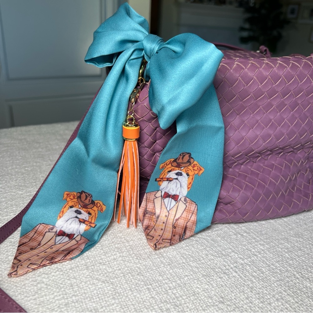 Whimsical Dog Twilly & Purse Charm Set